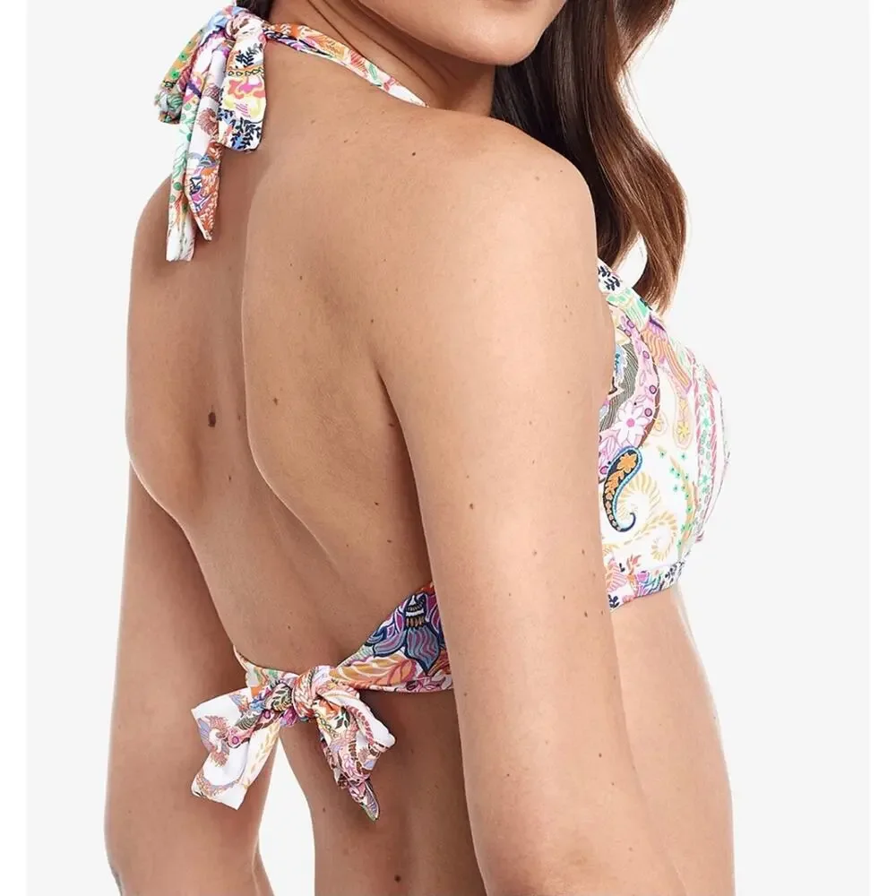 Ralph Lauren Majestic Paisley Bikini Top Size 12